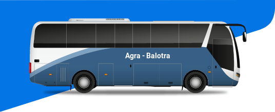 Agra to Balotra bus