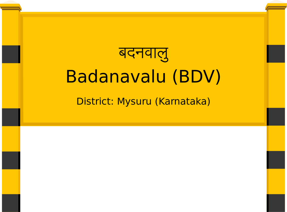 Badanavalu (BDV) Railway Station