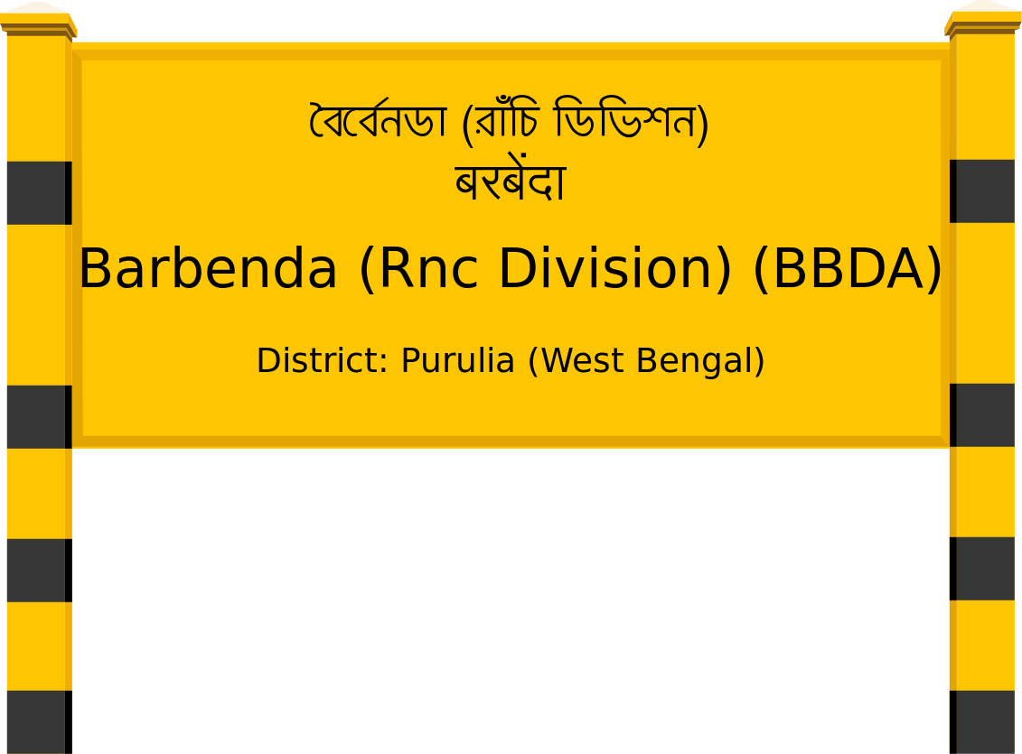Barbenda (Rnc Division) (BBDA) Railway Station