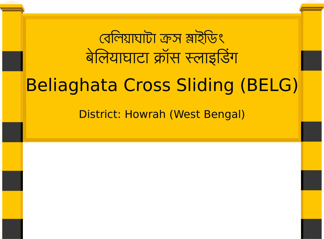 Beliaghata Cross Sliding (BELG) Railway Station