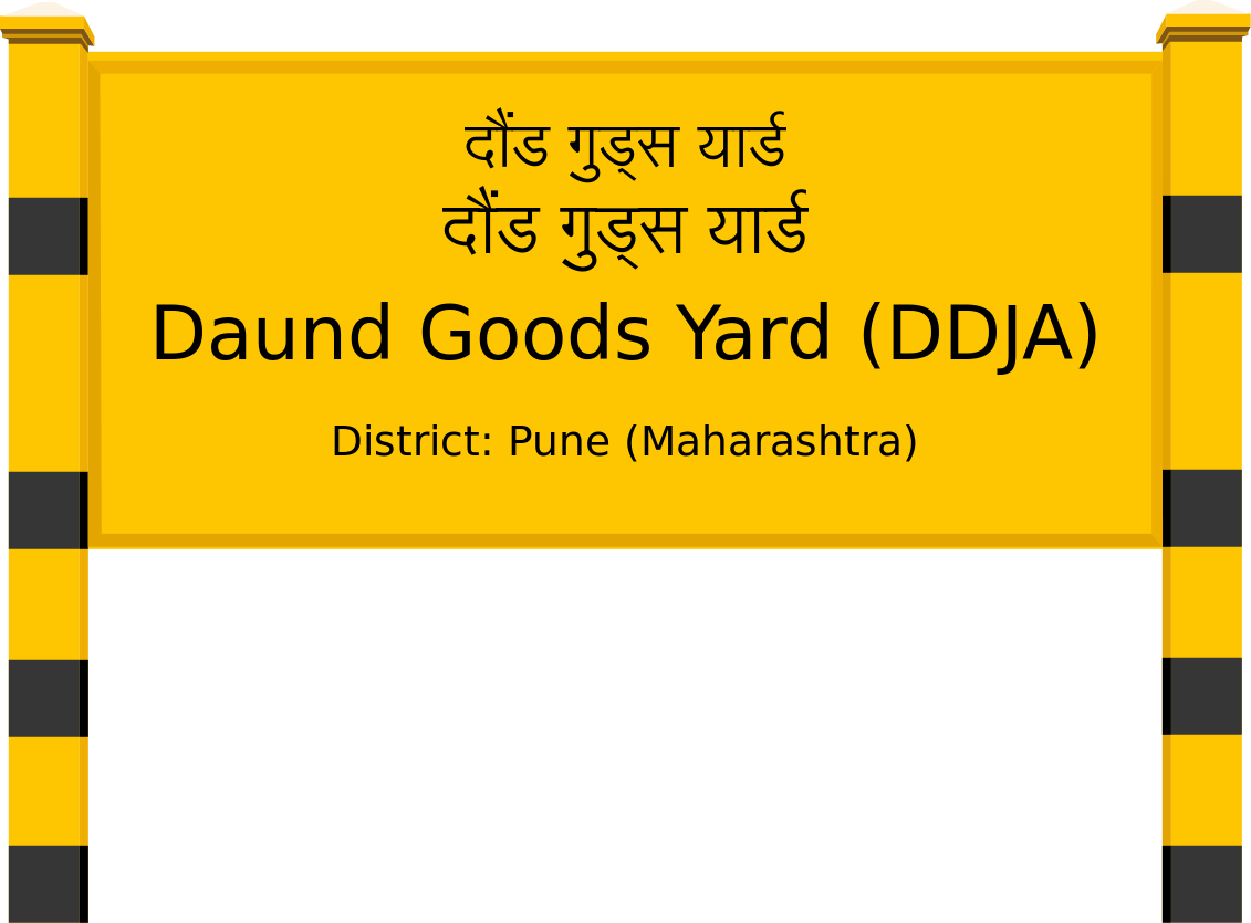Daund Goods Yard (DDJA) Railway Station