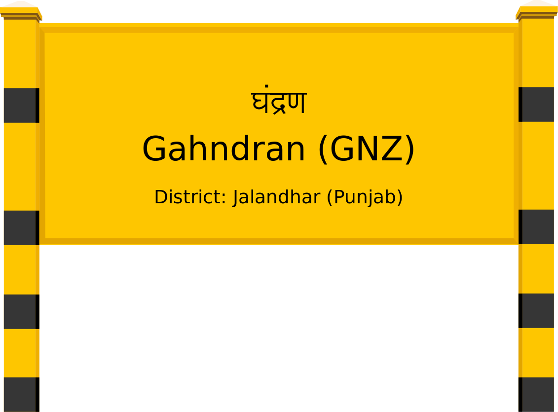 Gahndran (GNZ) Railway Station