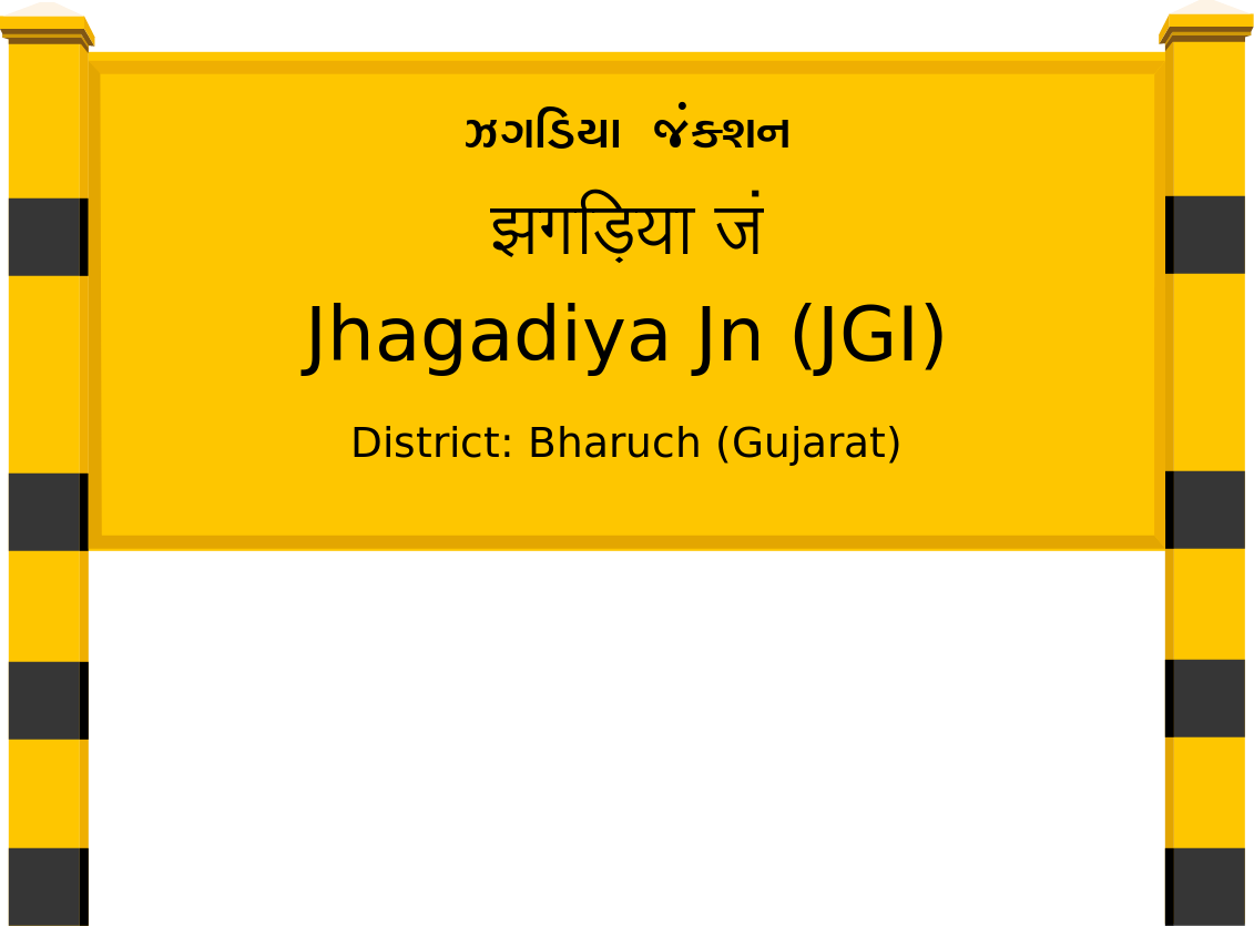 Jhagadiya Jn (JGI) Railway Station