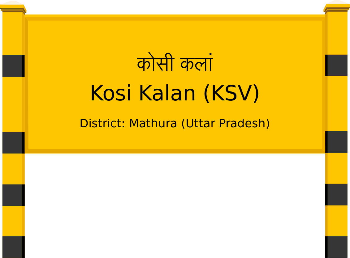 Kosi Kalan (KSV) Railway Station