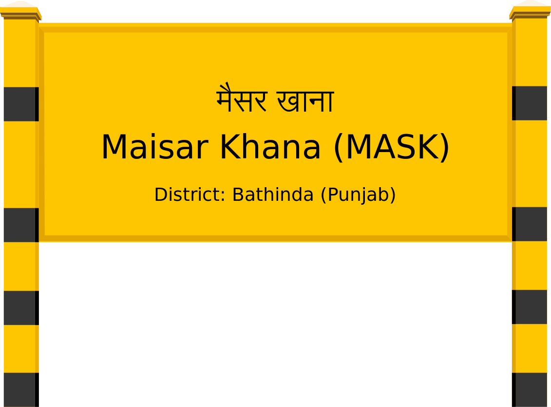 Maisar Khana (MASK) Railway Station