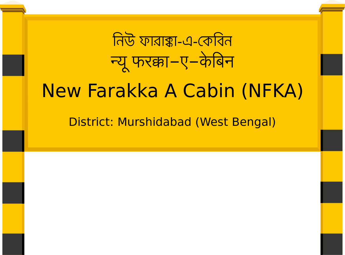 New Farakka A Cabin (NFKA) Railway Station