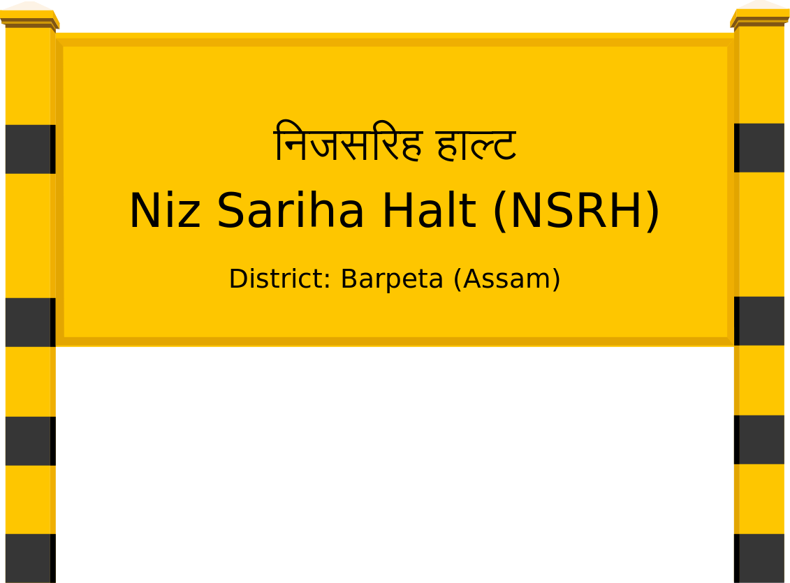 Niz Sariha Halt (NSRH) Railway Station