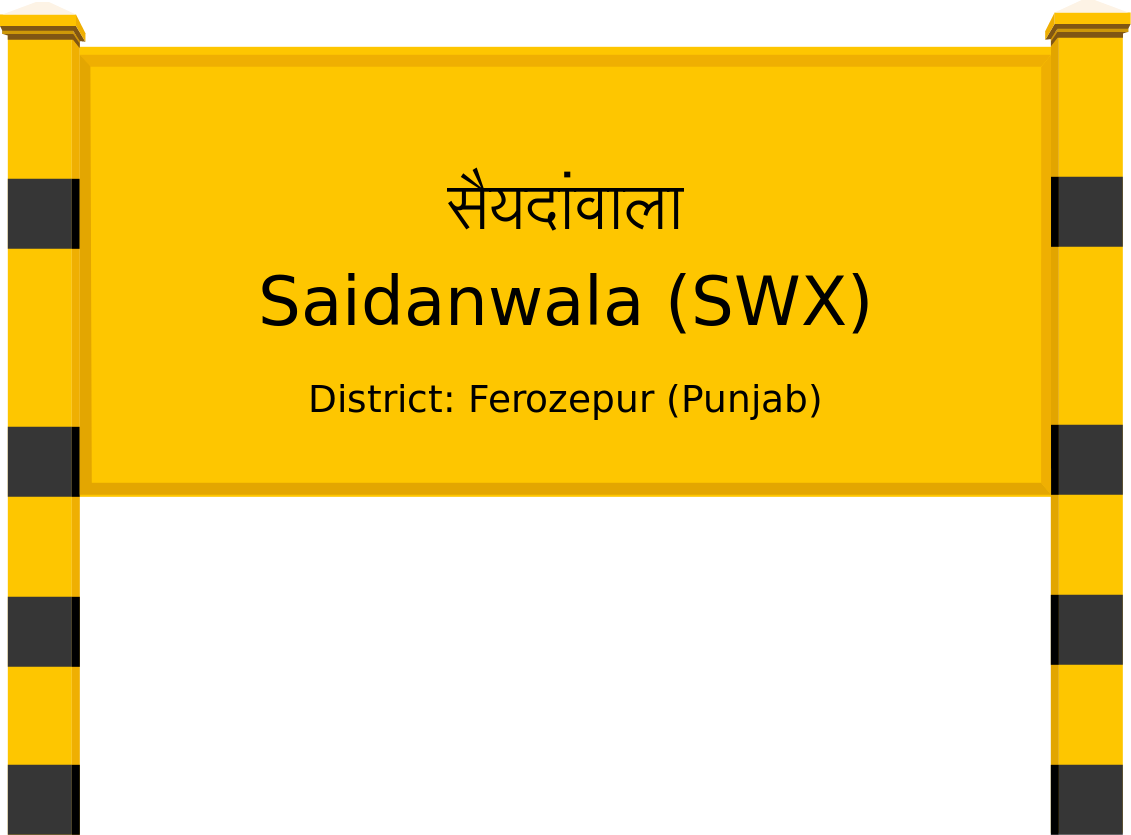 Saidanwala (SWX) Railway Station