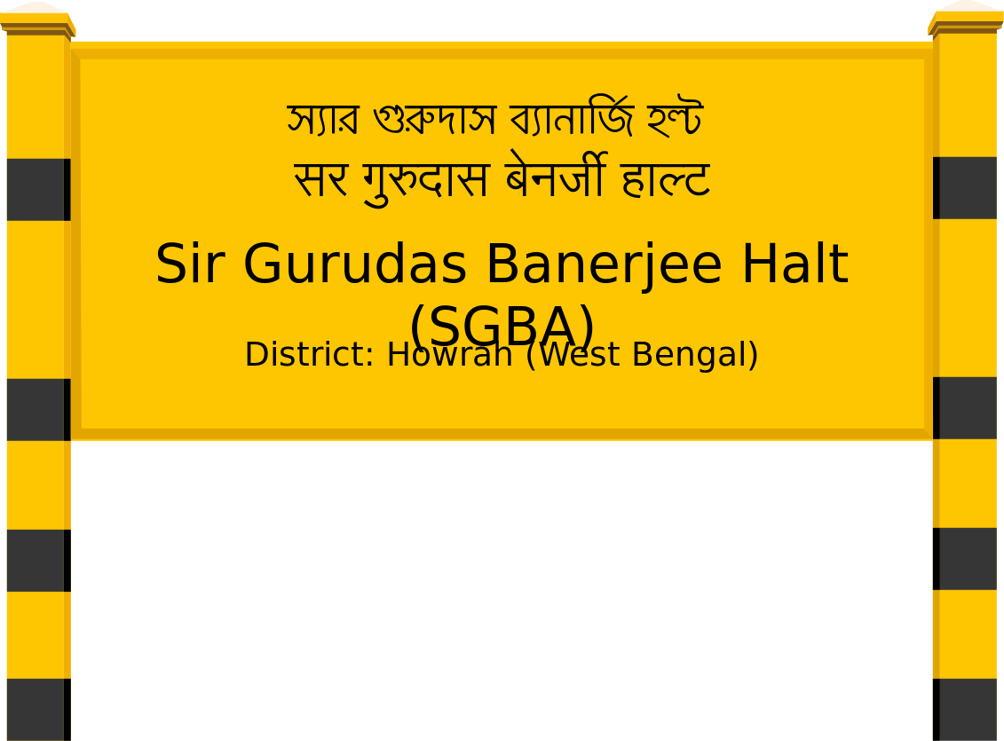 Sir Gurudas Banerjee Halt (SGBA) Railway Station
